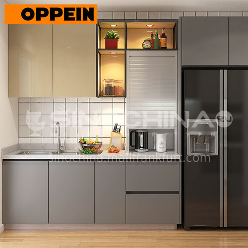  Modern style UV Lacquer with HDF open kitchen OP18-PP01